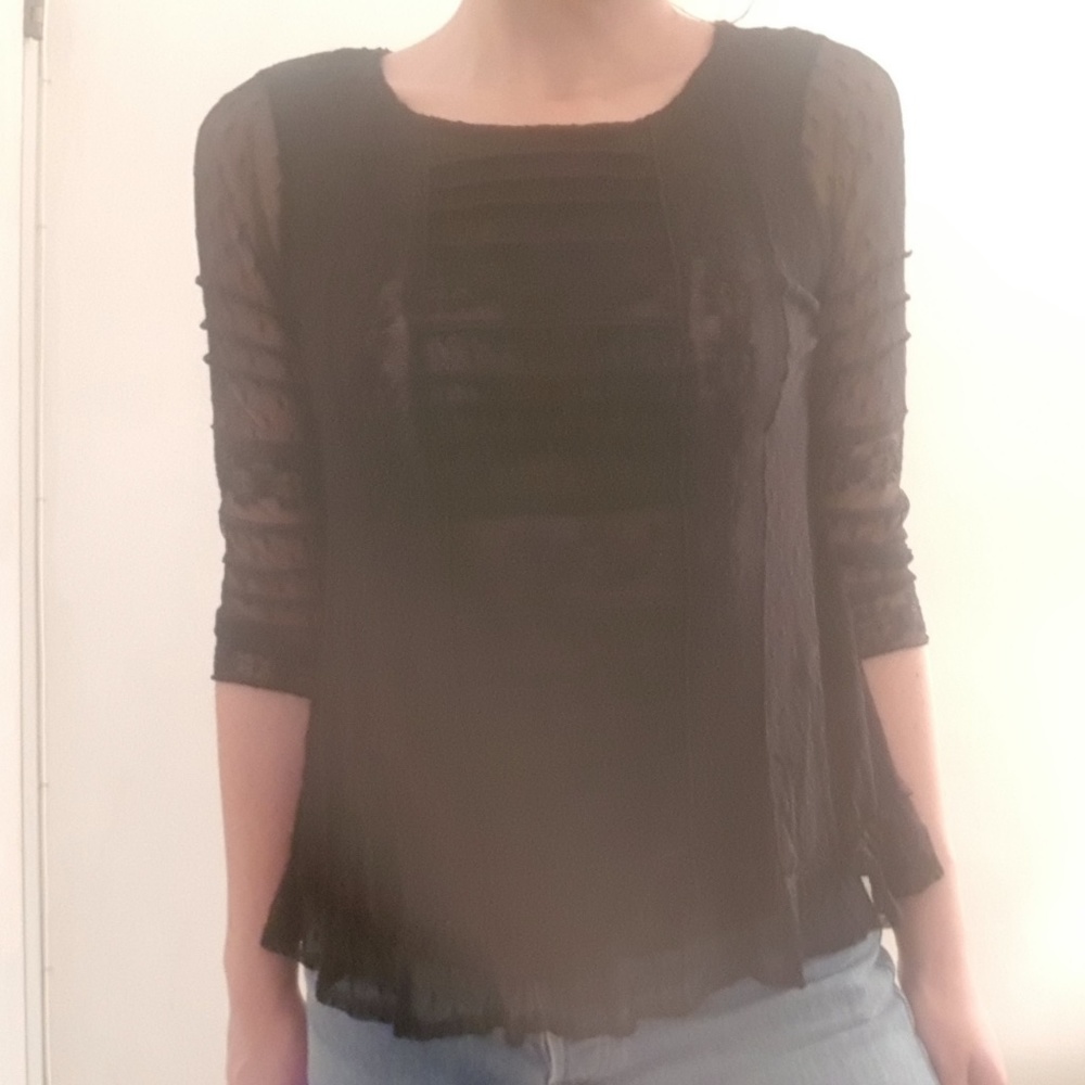 Free People Lace Blouse.
